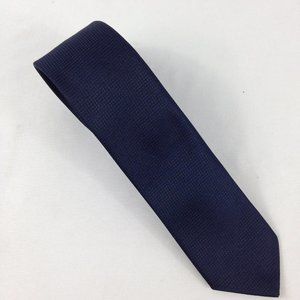 DUK ROMANO Men's 100% Polyester Tie Dark Blue 59" x 2.50" Used